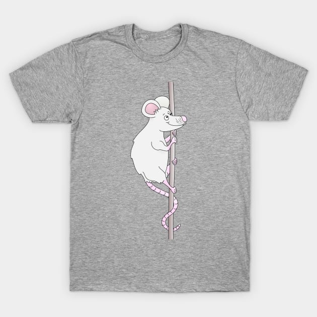 Cute Grey Cartoon Mouse T-Shirt by mailboxdisco